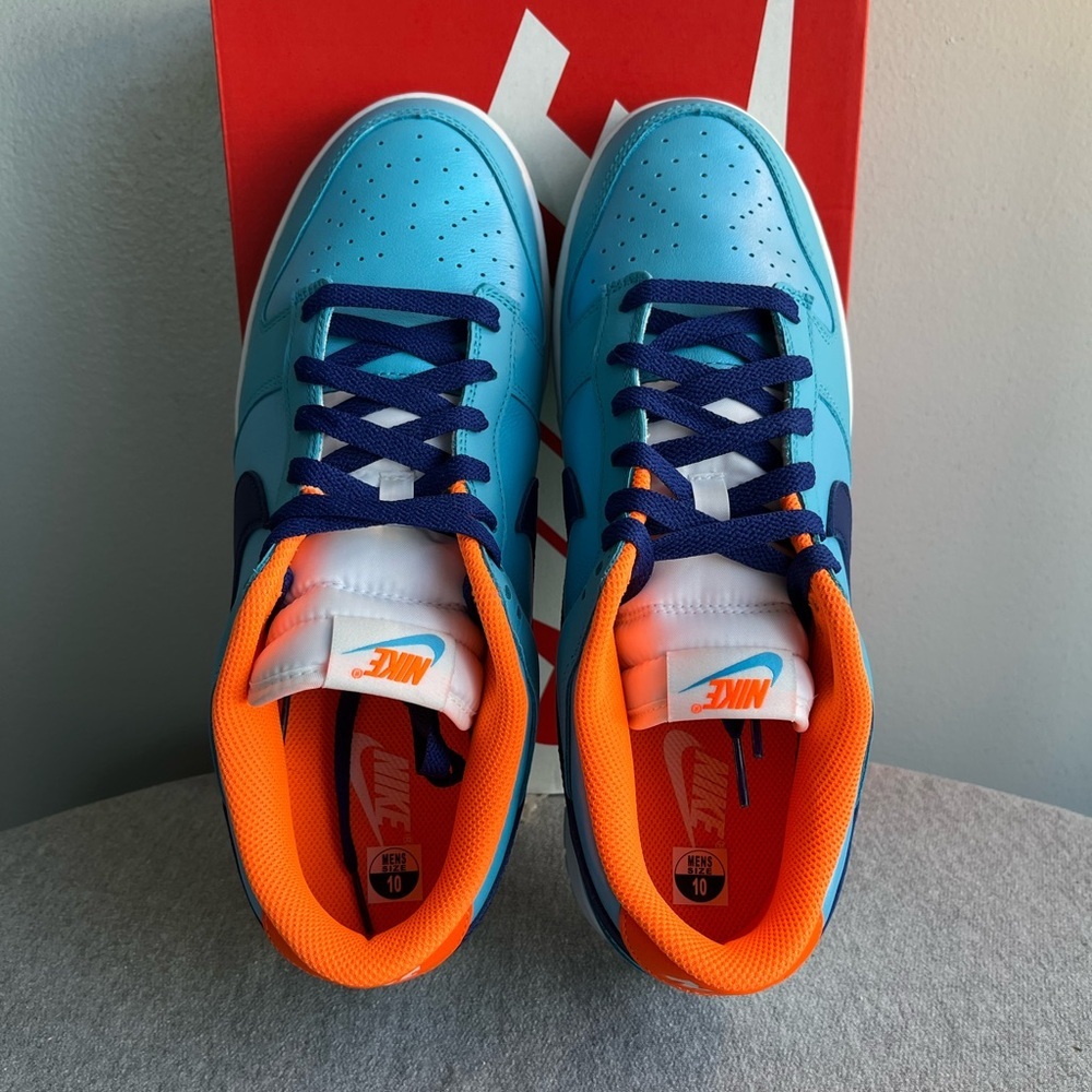 Nike Dunk Low SE Baltic Blue glow- in-dark Men's Shoe Size 10 HQ1538-416 - Picture 9 of 11